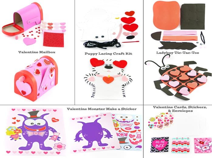 Valentine's Craft Kit parts